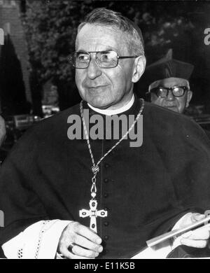 Aug 28, 1978 ; Rome, Italie ; LE PAPE JEAN PAUL (1912-1978) Le Pape et le souverain de la Cité du Vatican à partir de 8/78-9/78, l'un des plus courts Banque D'Images