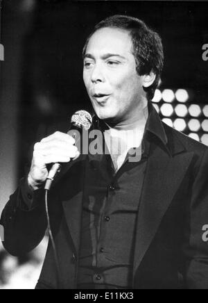 Singer Paul Anka effectue à Berlin Banque D'Images