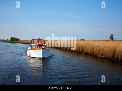 Les Norfolk Broads, Norfolk, Angleterre, Royaume-Uni, Europe. Banque D'Images