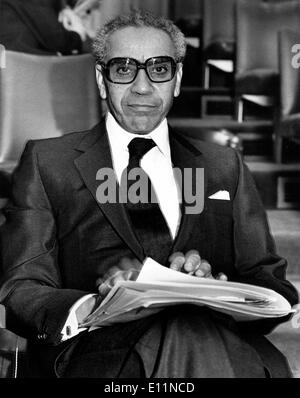 Jun 20, 1979 ; New York, NY, USA ; Le ministre d'État aux Affaires étrangères du Maroc, M'Hamed BOUCETTE. (Crédit Image : © Banque D'Images