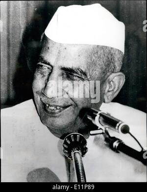 08 août 1979 - Nouveau premier ministre de l'Inde Charan Singh : photo montre M. Chawdhary Charan Singh, qui a été  dans le nouveau Premier Ministre indien le 28 juillet à New Delhi. Banque D'Images