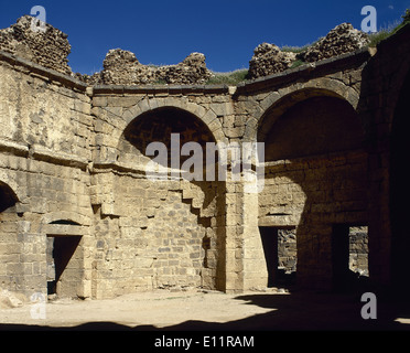 La Syrie. Bosra. Hammab Manshak. Ancien bain public. 14e siècle. ruines. Banque D'Images