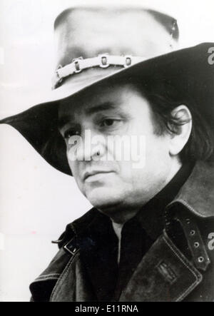 Portrait du chanteur Johnny Cash Banque D'Images