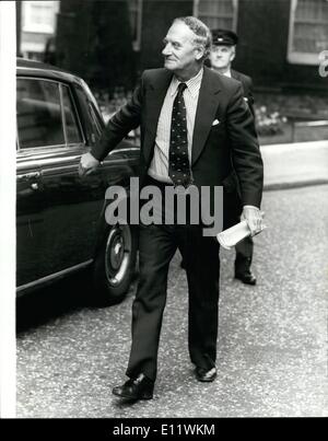 09 septembre 1980 - Le président de la CBI sir Raymond pennock invite le premier ministre à no 10 : photo montre sir Raymond pennock Banque D'Images