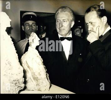 Septembre 07, 1981 - Aime Maeght, le célèbre marchand de peinture, est mort hier à Saint-Paul de Vence, à côté de la Fondation qu'il avait créé, et qui est connue dans le monde entier. Banque D'Images