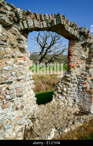 Baconsthorpe 'Château' situé près du village de Baconsthorpe dans 'North Norfolk' à environ 20 milles au NW de Norwich, UK Banque D'Images