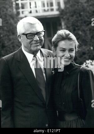 Septembre 15, 1982 - Cary Grant avec femme, Barbara Harris Banque D'Images