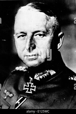 04 avr 2005, à Munich en Allemagne (photo d'archives. Date inconnue) leader Nazi Erich von Manstein Générale.. Banque D'Images