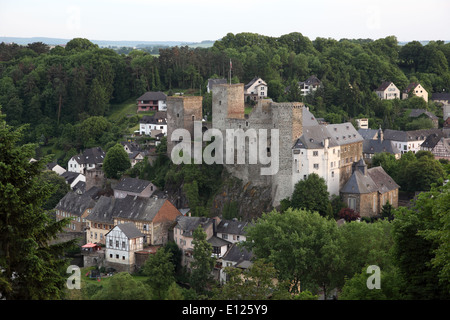 Forteresse historique de la ville Runkel, Hesse, Germany Banque D'Images