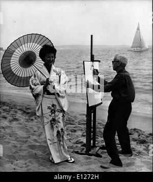 Apr 01, 2009 - Londres, Angleterre, Royaume-Uni - LEONARD Tsuguharu Foujita (Novembre 27, 1886 Janvier 29, 1968 Ð) était un peintre Banque D'Images