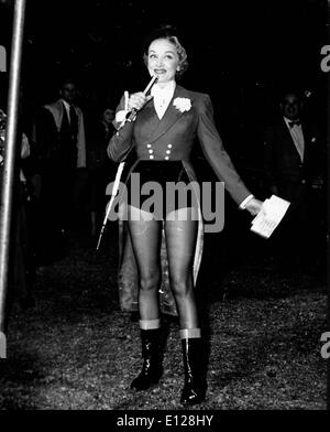 Apr 01, 2009 - Londres, Angleterre, Royaume-Uni - Marlene Dietrich (27 décembre 1901 - 6 mai 1992) était un acteur britannique. (Crédit Image : KEYSTONE/ZUMAPRESS.com) Photos USA Banque D'Images