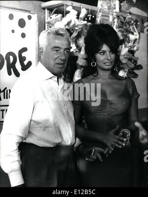 09 déc., 2011 - De Sica e Sophia Loren Banque D'Images