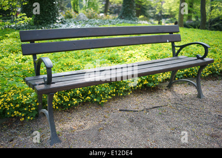 Banc de parc vide Banque D'Images