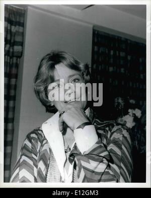 Le 29 décembre 2011 - Maria Schell était une actrice Suisse/Autriche, qui a remporté la Coupe Volpi de la meilleure actrice au Festival du Film de Venise en 1956 pour Gervaise. Banque D'Images