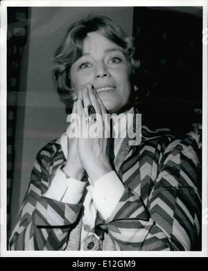 Le 29 décembre 2011 - Maria Schell était une actrice Suisse/Autriche, qui a remporté la Coupe Volpi de la meilleure actrice au Festival du Film de Venise en 1956 pour Gervaise. Banque D'Images