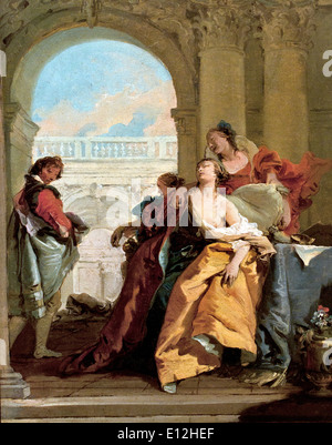 La mort de Sophonisba 1760 Giambattista Tiepolo Venise Italie italien 1770 Madrid 1696 Banque D'Images