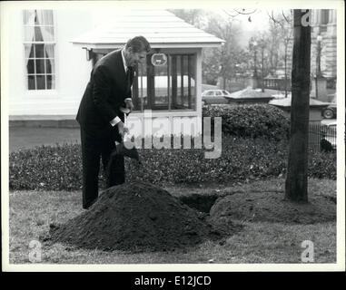 24 février 2012 - L'ex-président des États-Unis Ronald Reagan. Banque D'Images