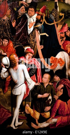 Chevaliers et soldats jouaient aux dés la tunique du Christ 1477-78 Derick Baegert 1440 Wesel 1515 Allemand Allemagne Banque D'Images