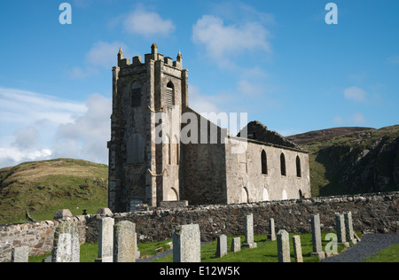 Ruines de l'ancienne église paroissiale, Kilchoman, Islay Ecosse -1 Banque D'Images