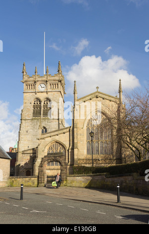 Wigan église paroissiale, l'église paroissiale de tous les Saints, Wigan, Lancashire. Banque D'Images