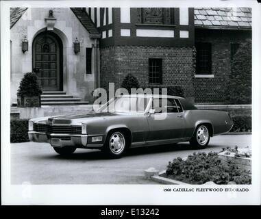 Le 26 février, 2012 - 1968 Cadillac Eldorado Banque D'Images