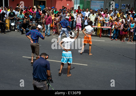 Carnaval de Mindelo - 2014 street parade. Banque D'Images