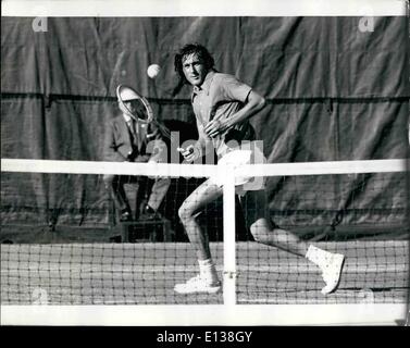 29 février 2012 - US Open Tennis Tournament, Forest Hills, Ilie Nastase ES Septembre 1972 Banque D'Images