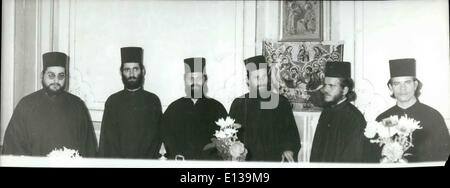 10 févr. 29, 2012 - République Athos-Monastery Athos moines. Banque D'Images