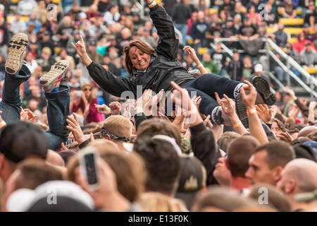 Columbus, Ohio, USA. 19 mai, 2014. L'atmosphère sur la deuxième journée de la 2014 sur la gamme Rock Festival au stade de l'équipe de Columbus en Ohio le 17 mai 2014 © Marc Nader/ZUMA/ZUMAPRESS.com/Alamy fil Live News Banque D'Images