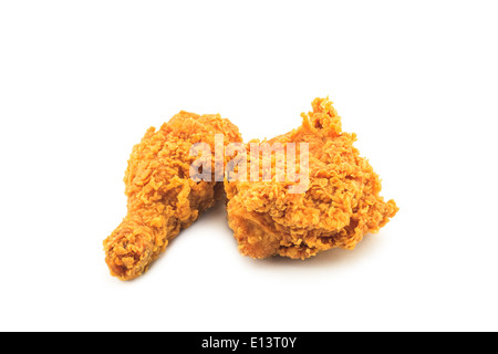 Fried Chicken sur fond blanc