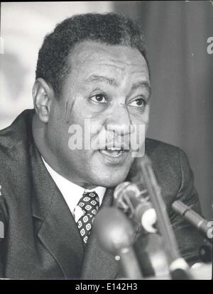 31 mars 2012 - Ja'afar Mohamed Al Nimeiry, Président du Soudan. Naissance Omdurman, Soudan, 1930. Anciennement, commandant de la garnison de Khartoum. Coupe sans effusion de led, est devenu président du Conseil révolutionnaire national, 1969. Banque D'Images