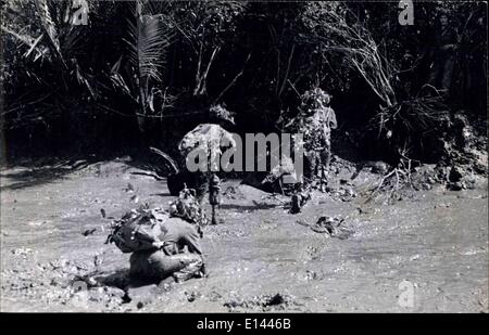 Avril 04, 2012 - Le Vietnam, guerre de guérilla du delta du Mékong. Banque D'Images