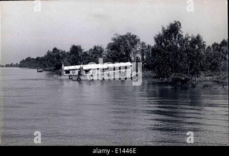 Avril 04, 2012 - guerre du Vietnam - Delta du Mékong combats de guérilla. Banque D'Images