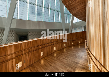 Intérieur de l'Opéra (Operahuset) à Oslo (Norvège), conçu en 2003 par la firme norvégienne Snøhetta Banque D'Images