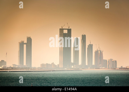 Emirats arabes unis, Abu Dhabi, Skyline Banque D'Images