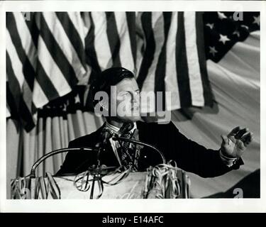 Le 17 avril 2012 - Edward Kennedy Banque D'Images