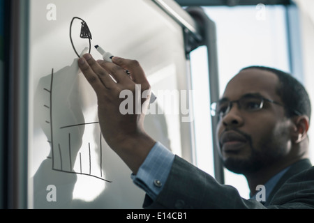 Businessman in office Banque D'Images