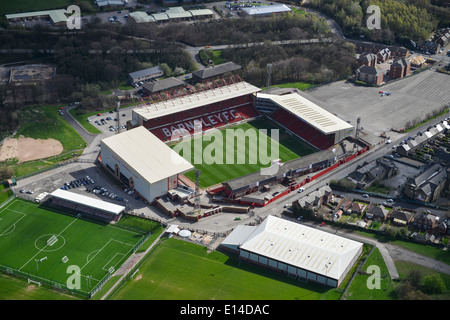 Une vue aérienne de Oakwell Barnsley, accueil de Barnsley Football Club Banque D'Images