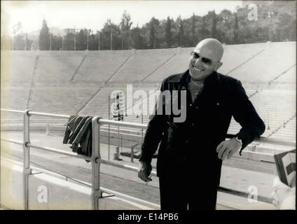 18 avril 2012 - Telly Savalas à Athènes. Banque D'Images