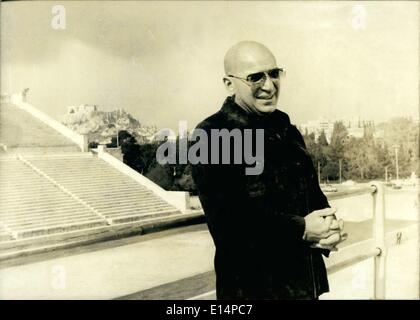 18 avril 2012 - Telly Savalas à Athènes Banque D'Images