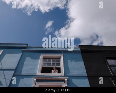 Londres, Royaume-Uni. Apr 19, 2014. Une maison à Notting Hill © Giannis Papanikos NurPhoto ZUMAPRESS.com/Alamy //Live News Banque D'Images