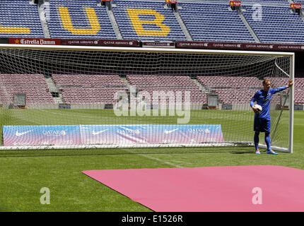 Barcelone, Espagne. 22 mai, 2014. présentation de Ter Stegen, nouveau joueur du FC Barcelone, dans les bureaux du club, le 22 mai 2014. Photo : Joan Valls/Urbanandsport Nurphoto /. © Joan Valls/NurPhoto ZUMAPRESS.com/Alamy/Live News Banque D'Images