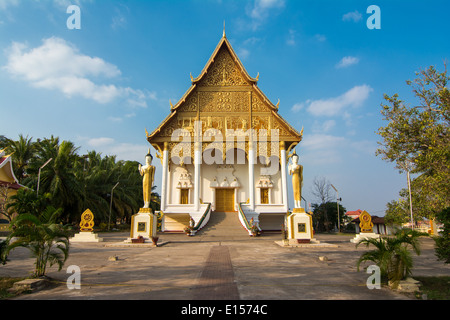 Wat That Luang Neua dans Vientine, Laos Banque D'Images