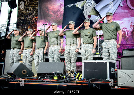 Columbus, Ohio, USA. 16 mai, 2014. Ouverture du Festival de Rock sur la plage festival à Columbus, Ohio. /ZUMAPRESS.com/Alamy Vidyashev © Igor Live News Banque D'Images