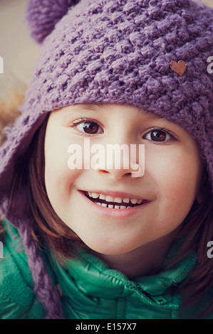 Portrait d'adorables petits girl smiling Banque D'Images