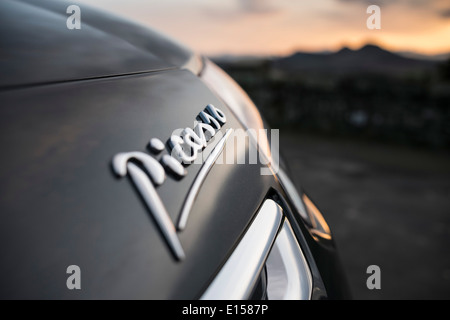 Citroen C3 Picasso voiture 2014 - Emplacement des Scottish Borders. Le coucher du soleil. Banque D'Images