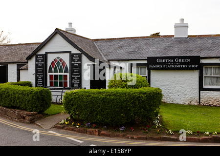 Gretna Green célèbre forgerons shop Ecosse Banque D'Images