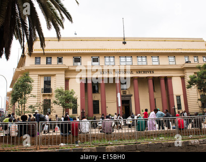 Kenya National Archives building dans le centre-ville de Nairobi. Banque D'Images