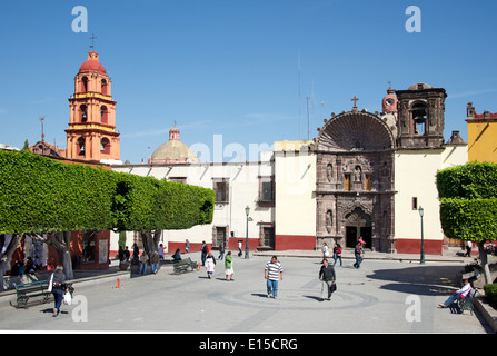 Templo de Nuestra Señora de la Salud Plaza Civica San Miguel de Allende Mexique Banque D'Images