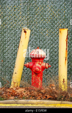 Incendie protégés en zone industrielle de Portland Oregon Banque D'Images